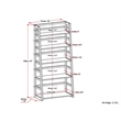 Acadian 30W 5 Shelf Ladder Bookcase (Set of 2) in Brunette Brown