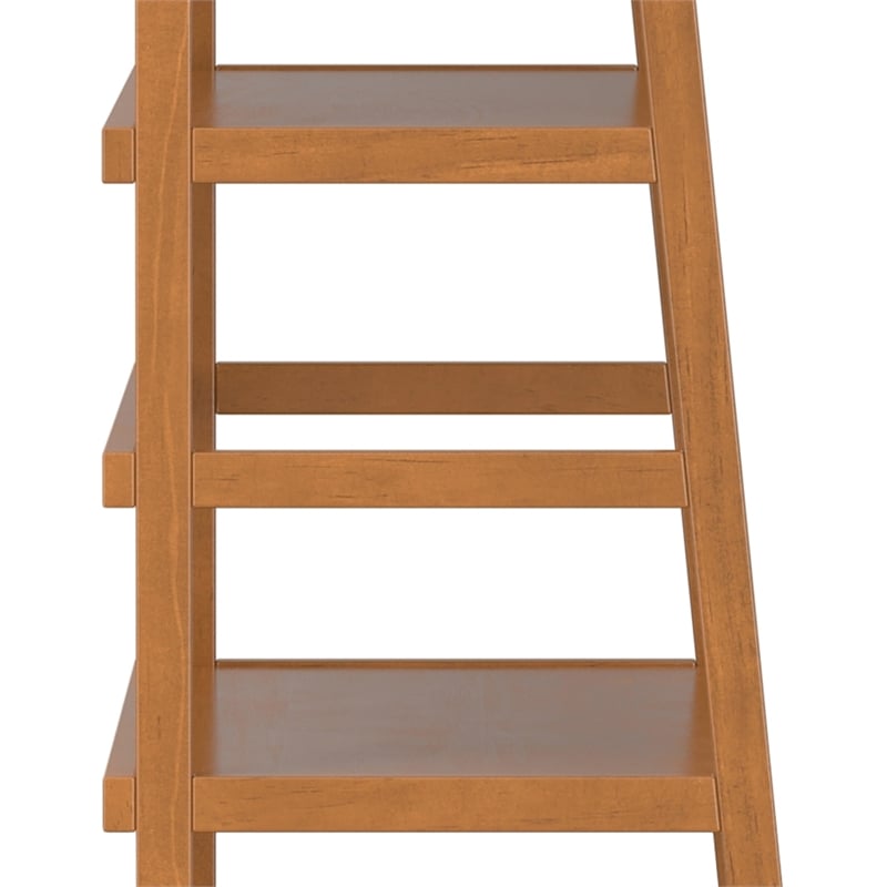 Acadian 30W 5 Shelf Ladder Bookcase (Set of 2) in Light Golden Brown