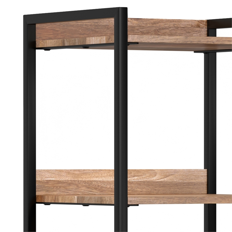 Kelsey 50W Bookcase Unit with Open and Closed Storage in Natural