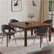 Lowell & Wilson 5-Piece Dining Set in Walnut Veneer