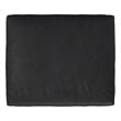 Morrison 33 inch WD Modern Table Ottoman in Lead Black Genuine Leather