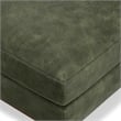 Morrison 33 inch Wide Modern Table Ottoman in Moss Green Genuine Leather