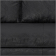 Morrison 89 inch Wide Modern Sofa in Lead Black Semi-Aniline Genuine Leather