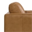 Simpli Home Morrison 42 inch Wide Mid-Century Modern Arm Chair in Sienna