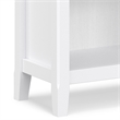 Amherst 24 inch Wide Solid Wood Transitional 5 Shelf Bookcase in White