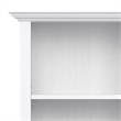 Amherst 24 inch Wide Solid Wood Transitional 5 Shelf Bookcase in White