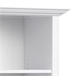 Amherst 24 inch Wide Solid Wood Transitional 5 Shelf Bookcase in White