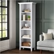 Amherst 24 inch Wide Solid Wood Transitional 5 Shelf Bookcase in White