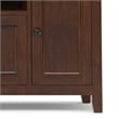 Amherst 72 inch Wide Solid Wood Transitional TV Stand in Russet Brown