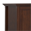 Amherst 72 inch Wide Solid Wood Transitional TV Stand in Russet Brown