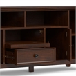 Amherst 72 inch Wide Solid Wood Transitional TV Stand in Russet Brown