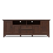 Amherst 72 inch Wide Solid Wood Transitional TV Stand in Russet Brown