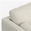 Morrison 72 inch Wide Modern Loveseat Sofa in Cream White Woven-Blend Fabric