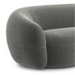 Sherri 89 inch Wide Contemporary Sofa in Stone Gray Boucle Performance Fabric