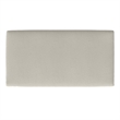 Morrison 49 inch Wide Modern Table Ottoman in Cream White Woven-Blend Fabric