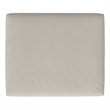 Morrison 33 inch Wide Modern Table Ottoman in Cream White Woven-Blend Fabric