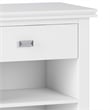 Artisan 24 inch Solid Wood Transitional Night Stand in White (Set of 2)