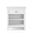 Artisan 24 inch Solid Wood Transitional Night Stand in White (Set of 2)