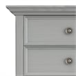 Amherst 24 inch Solid Wood Traditional Bedside Table in Fog Gray (Set of 2)