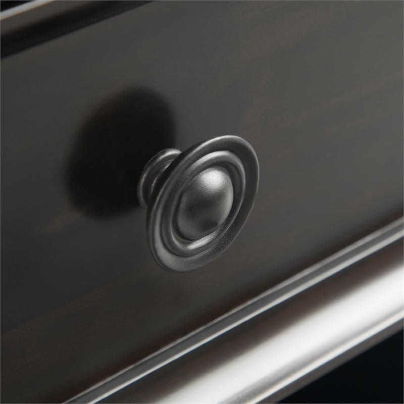 Amherst 24 inch Solid Wood Traditional Bedside Table in Hickory Brown (Setof 2)