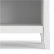 Amherst 24 inch Solid Wood Traditional Bedside Table in White (Set of 2)