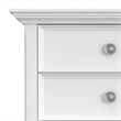 Amherst 24 inch Solid Wood Traditional Bedside Table in White (Set of 2)