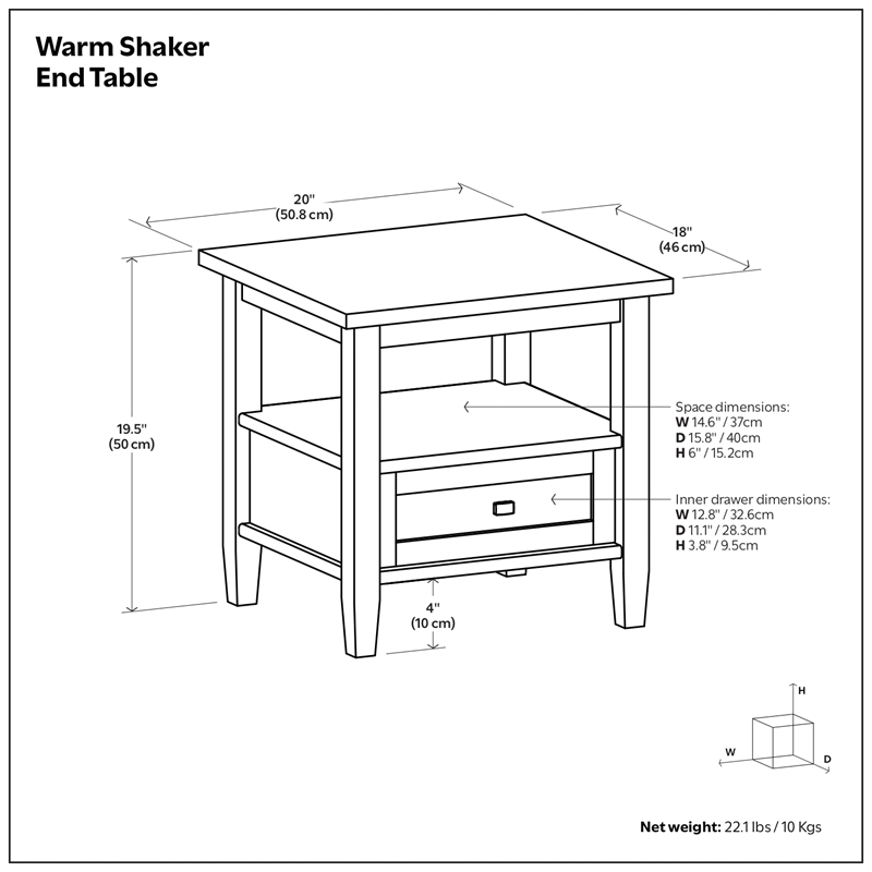 Warm Shaker Wood 36
