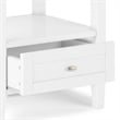 Warm Shaker 20 inch Solid Wood Transitional End Table in White (Set of 2)