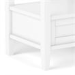 Warm Shaker 20 inch Solid Wood Transitional End Table in White (Set of 2)