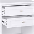 Warm Shaker 24 inch Solid Wood Transitional Night Stand in White (Set of 2)