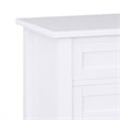 Warm Shaker 24 inch Solid Wood Transitional Night Stand in White (Set of 2)