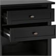 Warm Shaker 24 inch Solid Wood Transitional Night Stand in Black (Set of 2)