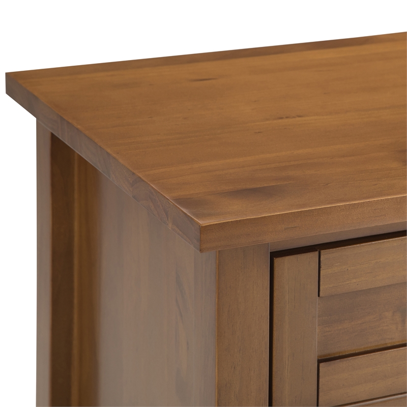 Warm Shaker 24 inch Solid Wood Night Stand in Light Golden Brown (Set of 2)