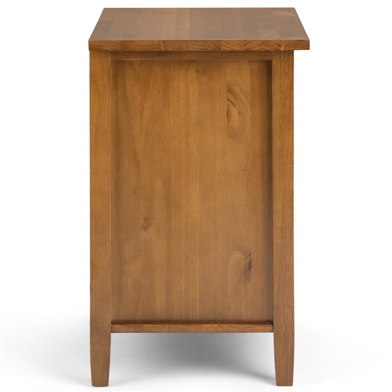 Warm Shaker 24 inch Solid Wood Night Stand in Light Golden Brown (Set of 2)