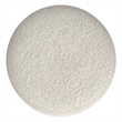 Chantal 18 inch Wide Contemporary Pouf in White Boucle Fabric