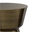 Allegra 16 inch Wide Modern Metal Side Table in Antique Brass Iron& Assembled