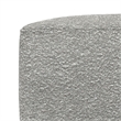 Chantal 24 inch Wide Contemporary Pouf in Light Gray Boucle Fabric