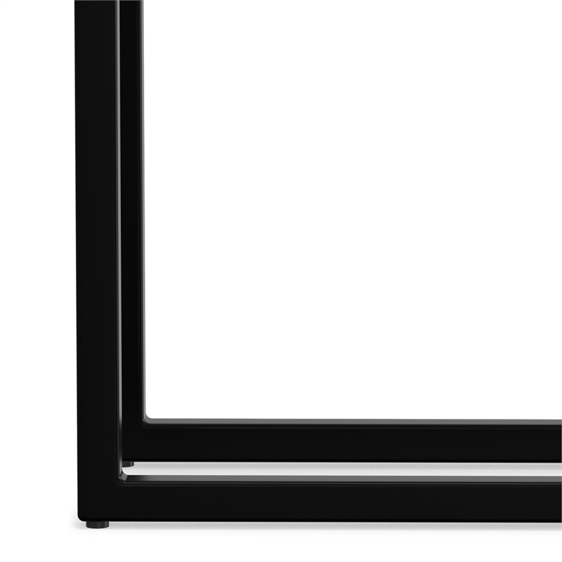 Skyler 18 inch Wide Industrial C Side Table in Green/Black Genuine Marble/Iron