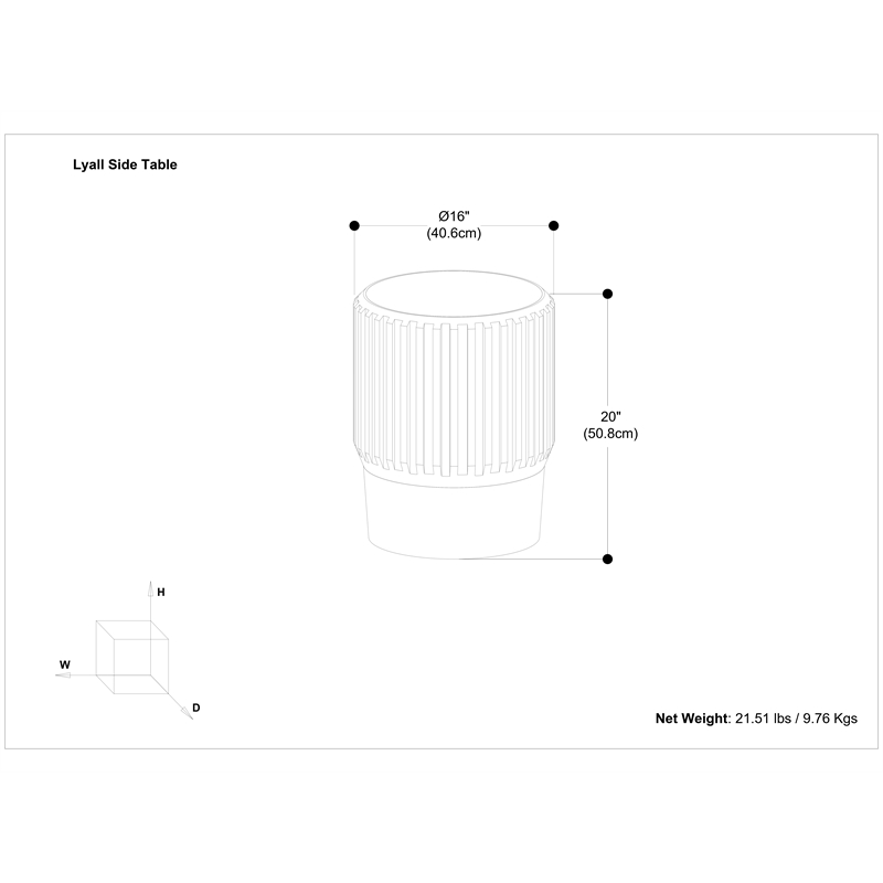 Lyall 16 inch Wide Solid Mango Contemporary End Table in Black& Assembled