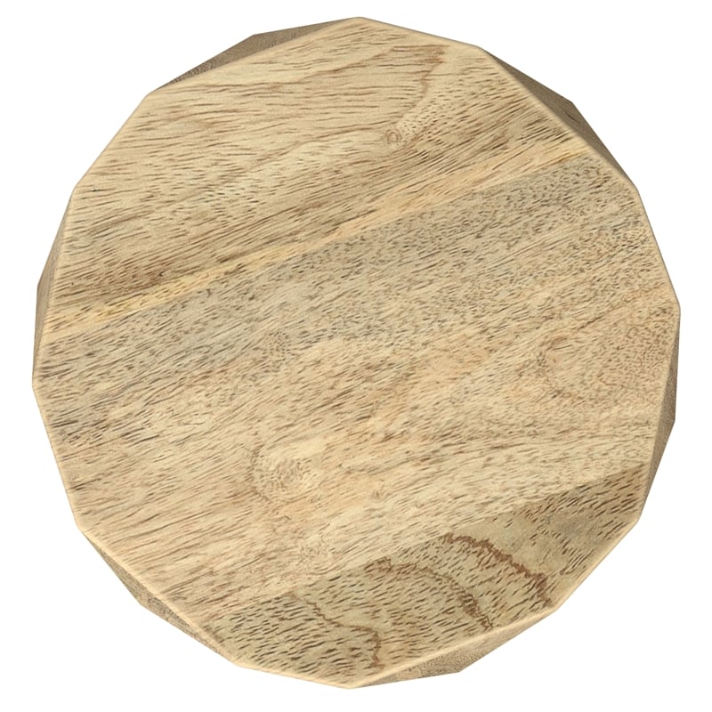 Judson 15 inch Wide Solid Mango Contemporary End Table in Natural & Assembled