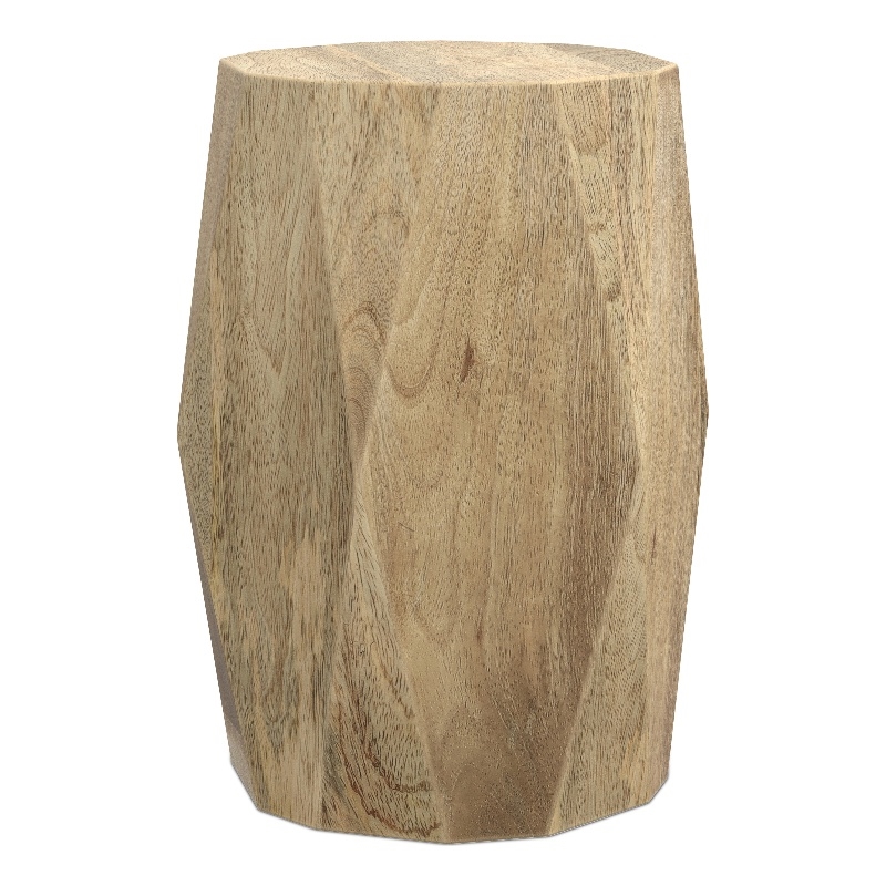 Judson 15 inch Wide Solid Mango Contemporary End Table in Natural & Assembled