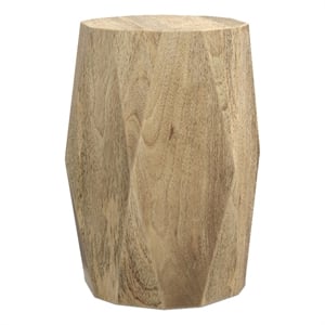 Judson 15 inch Wide Solid Mango Contemporary End Table in Natural & Assembled