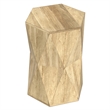 Mckinley 16 inch Wide Solid Wood Contemporary End Table in Natural & Assembled