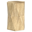 Mckinley 16 inch Wide Solid Wood Contemporary End Table in Natural & Assembled