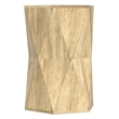 Mckinley 16 inch Wide Solid Wood Contemporary End Table in Natural & Assembled