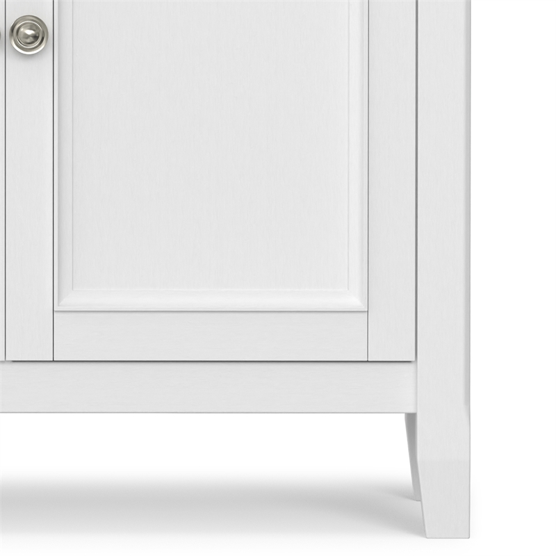 Amherst 36 inch Wide Solid Wood Transitional Storage Cabinet in White