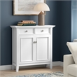 Amherst 36 inch Wide Solid Wood Transitional Storage Cabinet in White