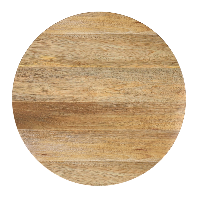Elmbrook 21 inch Wide Solid Mango Modern End Table in Natural& Assembled