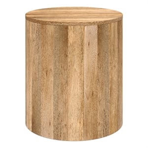 Millbury 20 inch Wide Solid Mango Contemporary End Table in Natural& Assembled