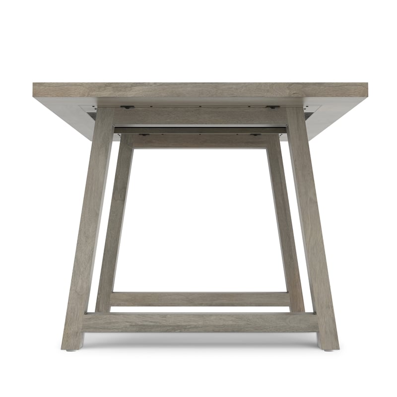 Whitley 72 inch Wide Solid Mango Farmhouse Dining Table in White Wash